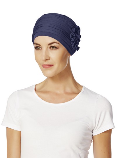 Lotus Dark Blue. The headwear company turban til cancerpatienter