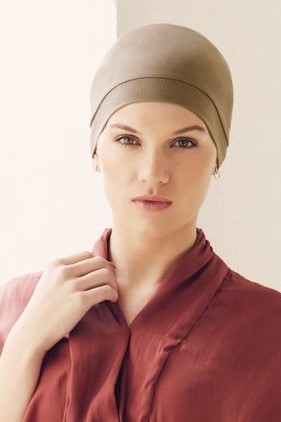 Laura Turban Vintage khaki Turban til kræftramte fra viva headwear